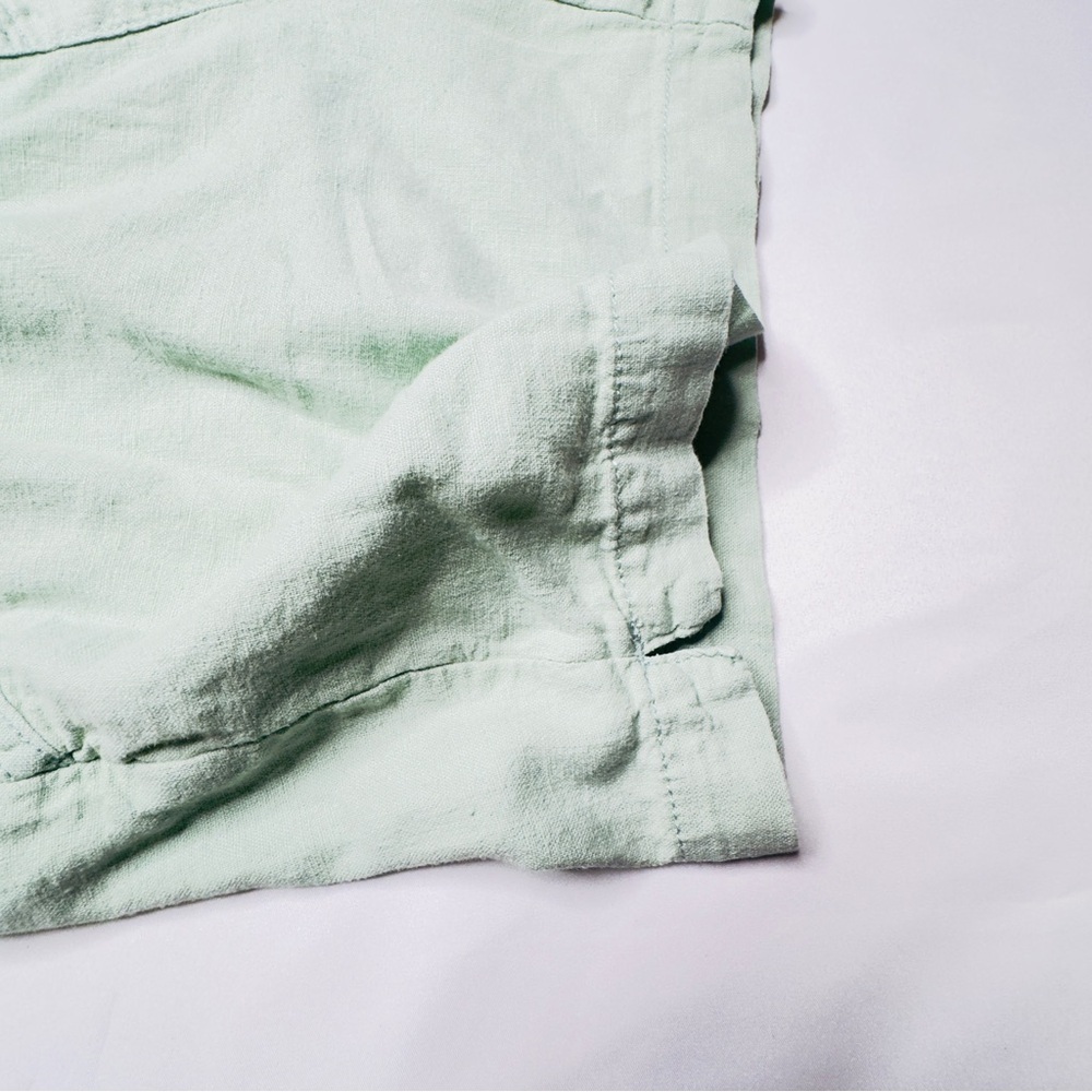 Briggs Seafoam Green Linen Shorts Size Large - Picture 11 of 15